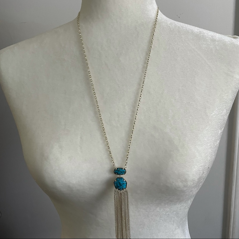 Kendra Scott Pendant Necklace Turquoise Magnesite